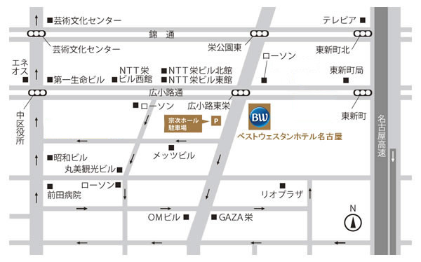 交通のご案内 ベストウェスタンホテル名古屋 公式