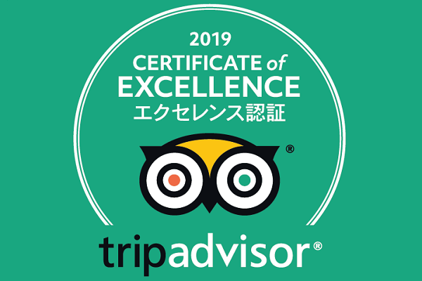ベストウェスタンホテル５店舗がトリップアドバイザーエクセレンス認証2019を獲得！
