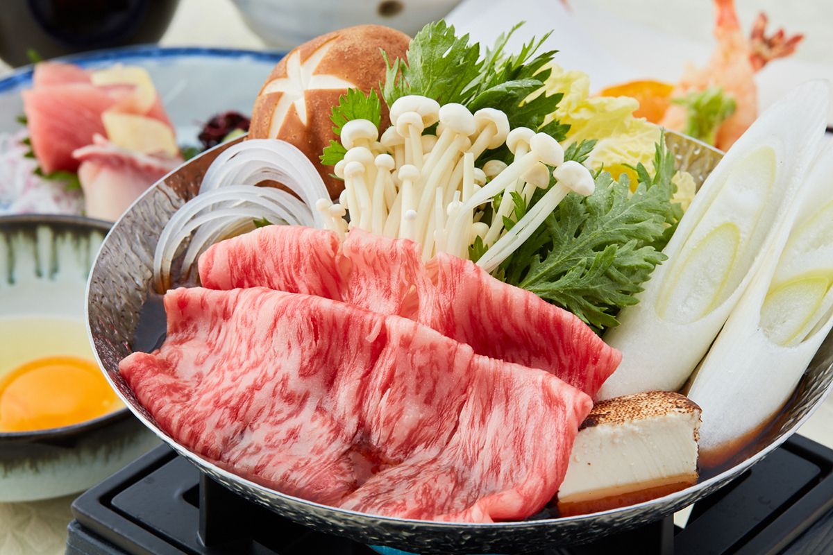 【中津川】ワンランク上の味わいを~黒毛和牛のすき焼き御膳